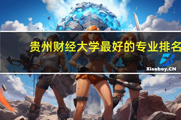 贵州财经大学最好的专业排名