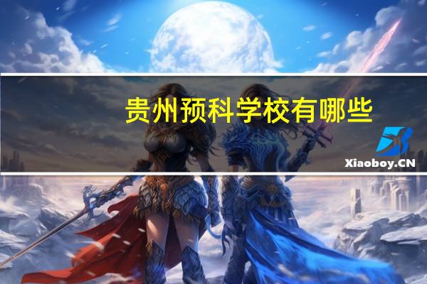 贵州预科学校有哪些