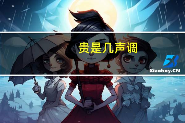 贵是几声调