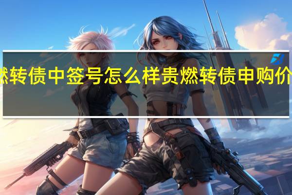 贵燃转债中签号怎么样 贵燃转债申购价值怎么样