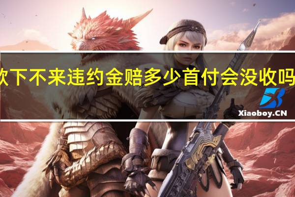贷款下不来违约金赔多少首付会没收吗 来看答案