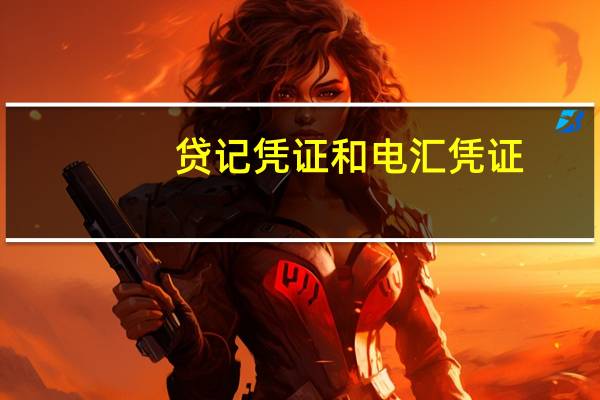 贷记凭证和电汇凭证