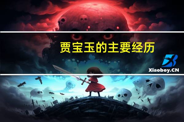 贾宝玉的主要经历