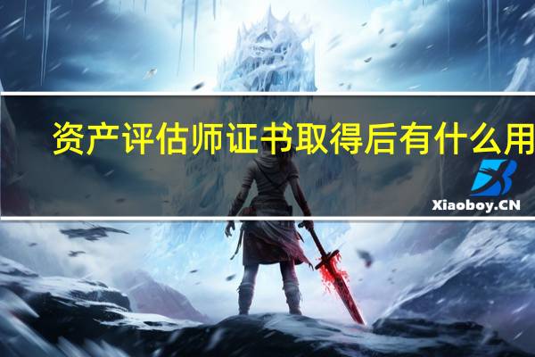资产评估师证书取得后有什么用处
