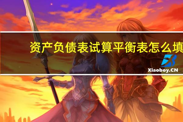 资产负债表试算平衡表怎么填（试算平衡表怎么填）