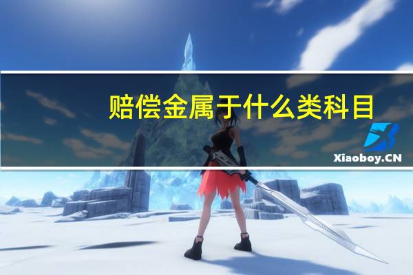 赔偿金属于什么类科目