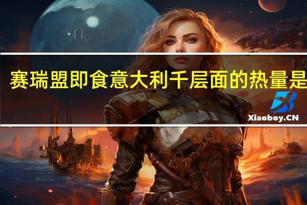 赛瑞盟 即食意大利千层面的热量是多少