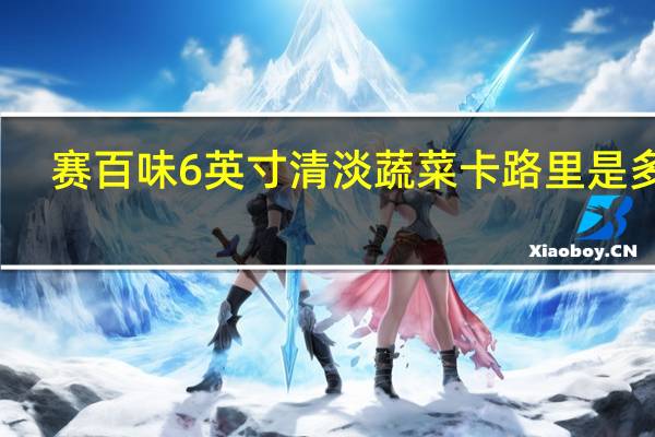 赛百味 6英寸清淡蔬菜卡路里是多少