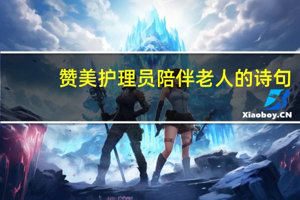 赞美护理员陪伴老人的诗句