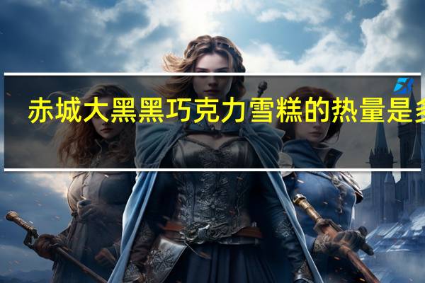 赤城大黑 黑巧克力雪糕的热量是多少