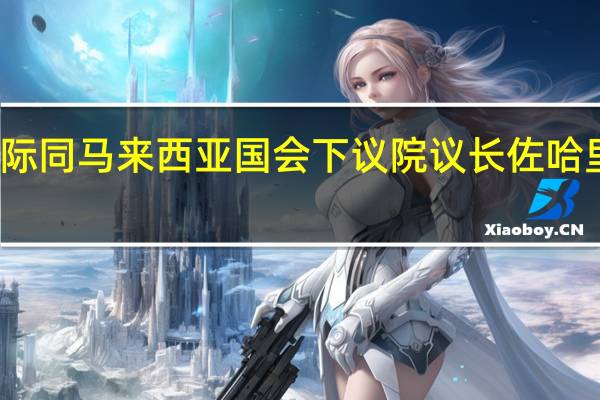 赵乐际同马来西亚国会下议院议长佐哈里举行会谈