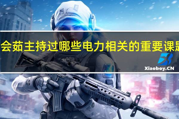 赵会茹主持过哪些电力相关的重要课题和项目