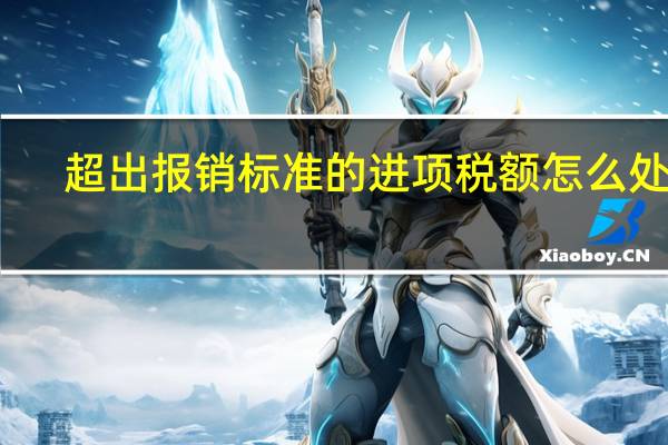 超出报销标准的进项税额怎么处理
