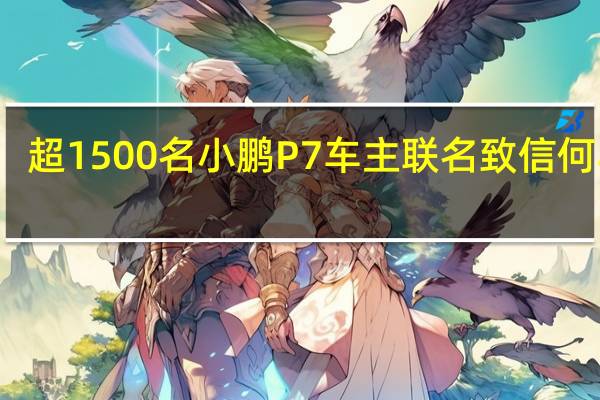 超1500名小鹏P7车主联名致信何小鹏：AEB紧急制动形同虚设