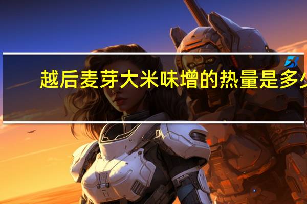 越后 麦芽大米味增的热量是多少
