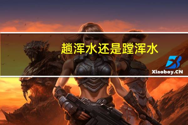 趟浑水还是蹚浑水