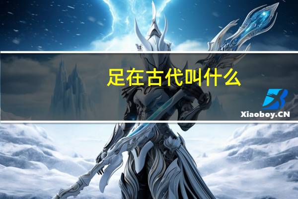 足在古代叫什么