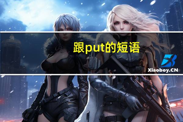 跟put的短语