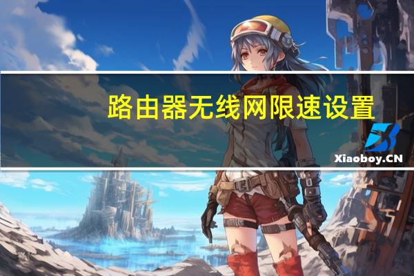 路由器无线网限速设置（无线路由器限速设置）