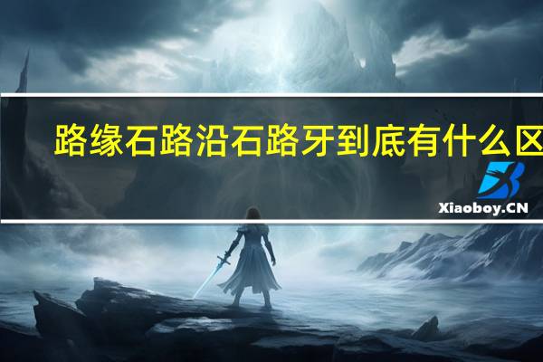 路缘石路沿石路牙到底有什么区别