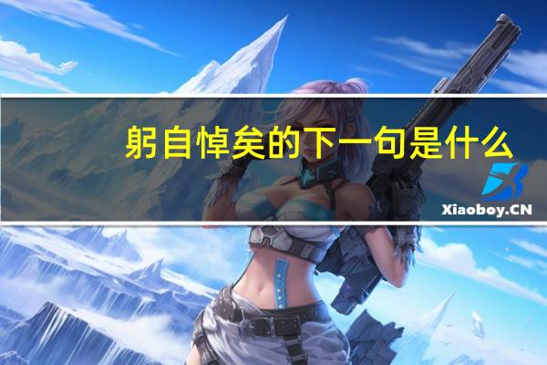 躬自悼矣的下一句是什么