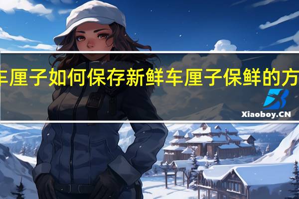 车厘子如何保存新鲜 车厘子保鲜的方法技巧