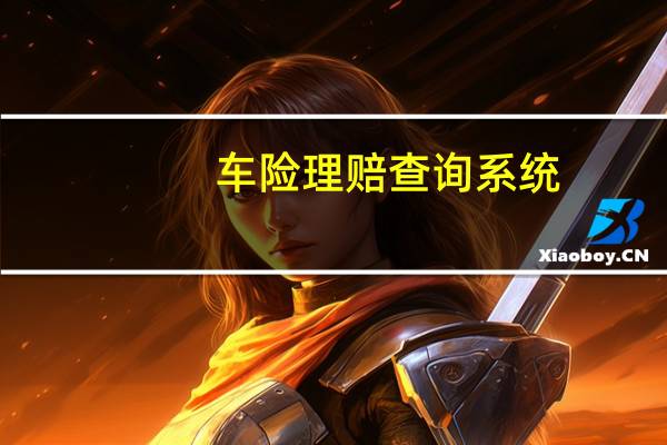 车险理赔查询系统（车险理赔流程图）