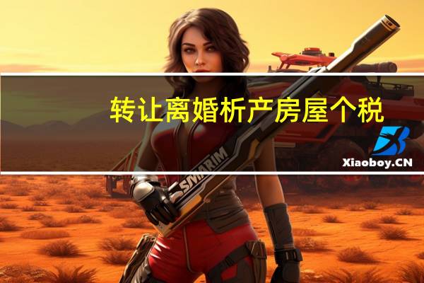 转让离婚析产房屋个税（离婚析产房屋简介）