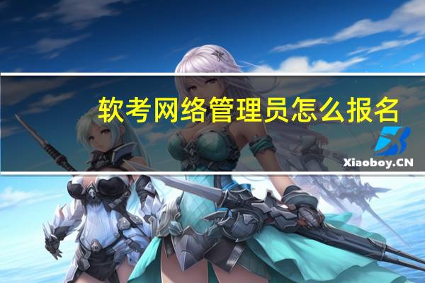 软考网络管理员怎么报名