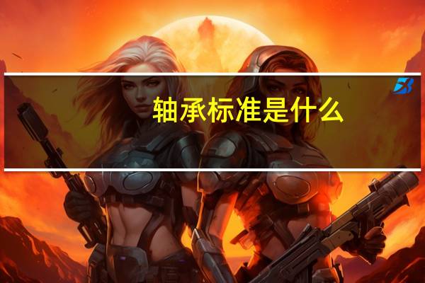 轴承标准是什么