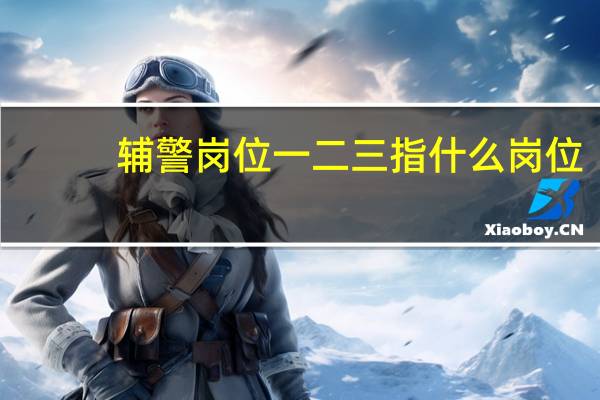 辅警岗位一二三指什么岗位