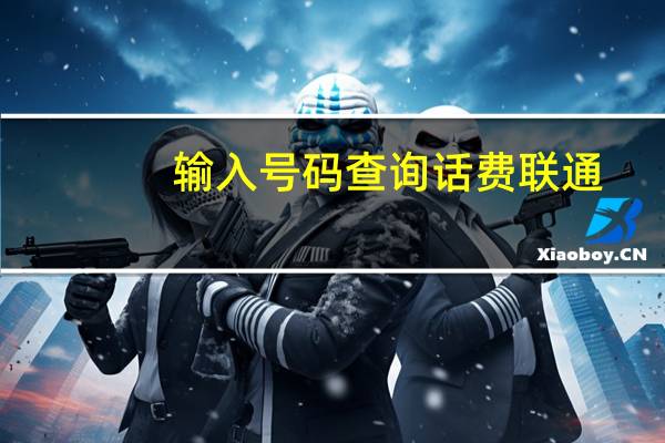 输入号码查询话费联通（输入号码查询话费）