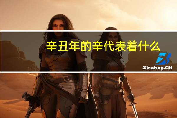 辛丑年的辛代表着什么（辛丑年的辛代表什么）