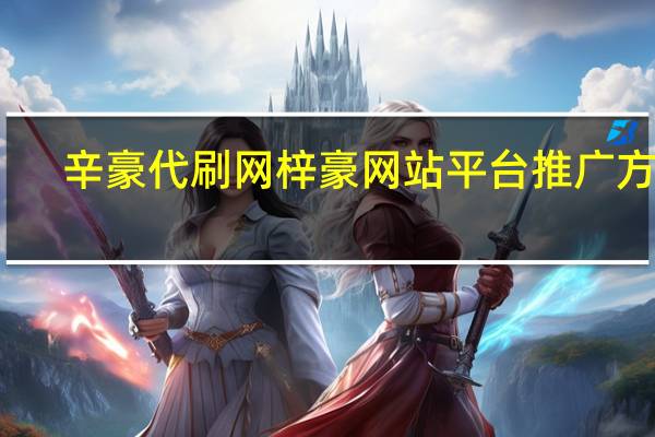 辛豪代刷网 梓豪网站平台推广方式(辛梓豪是谁)