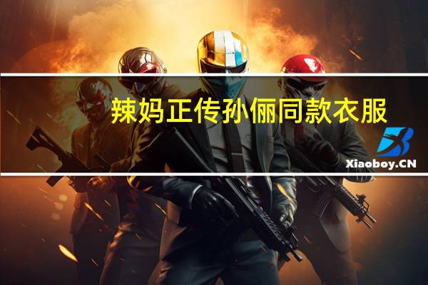 辣妈正传孙俪同款衣服（辣妈正传孙俪同款）