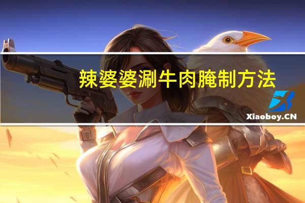 辣婆婆涮牛肉腌制方法