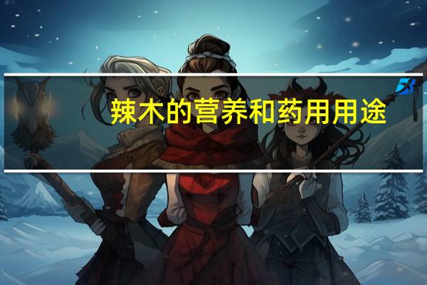 辣木的营养和药用用途