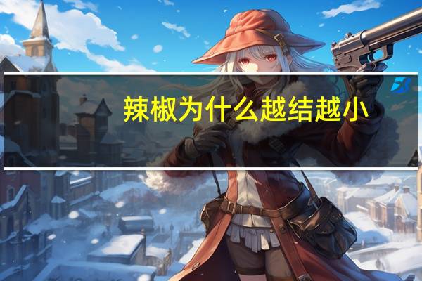 辣椒为什么越结越小