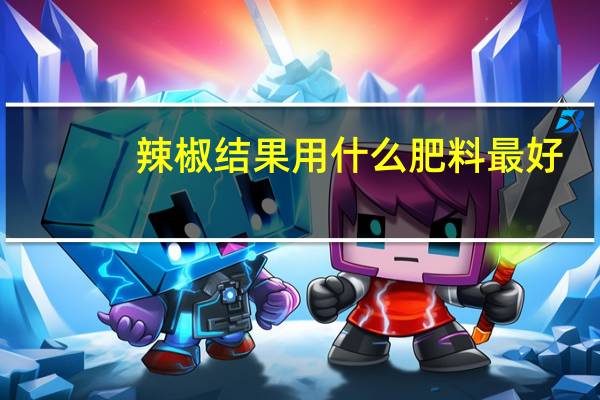 辣椒结果用什么肥料最好