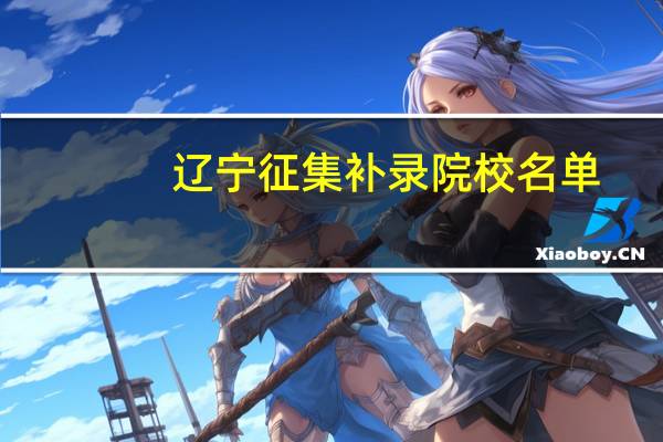 辽宁征集补录院校名单