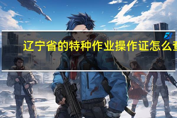 辽宁省的特种作业操作证怎么查(辽宁省特种作业操作证在哪查询)
