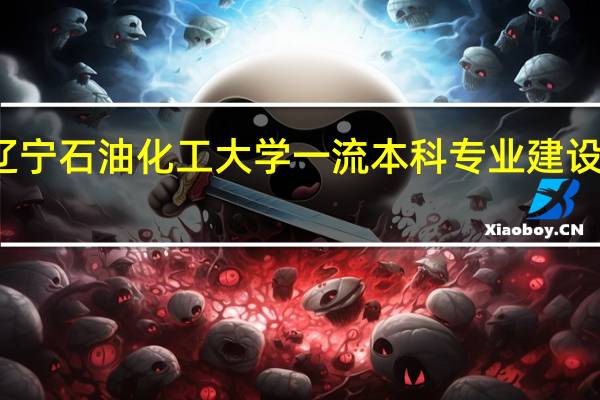辽宁石油化工大学一流本科专业建设点名单