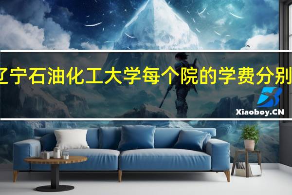 辽宁石油化工大学每个院的学费分别是多少