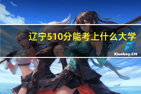 辽宁510分能考上什么大学