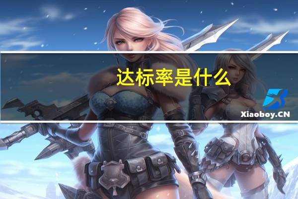 达标率是什么