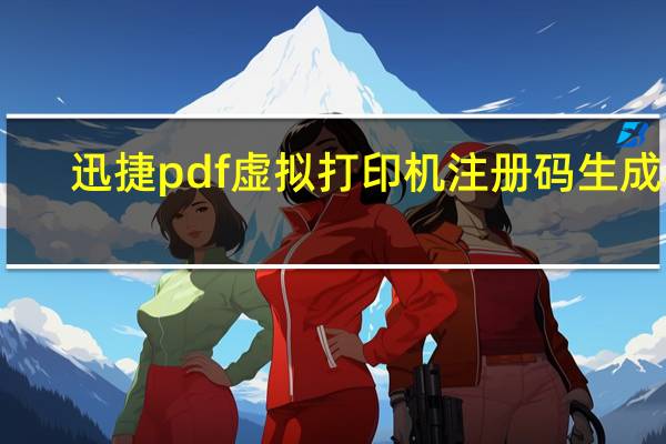 迅捷pdf虚拟打印机注册码生成器（迅捷pdf虚拟打印机注册码）