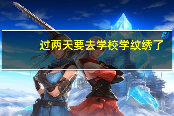 过两天要去学校学纹绣了，对于一个初学者要买些什么