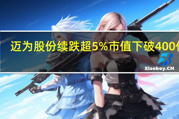 迈为股份续跌超5% 市值下破400亿元