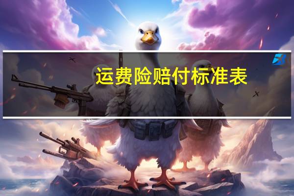 运费险赔付标准表（运费险）