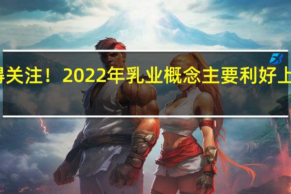 这些值得关注！2022年乳业概念主要利好上市公司有哪些